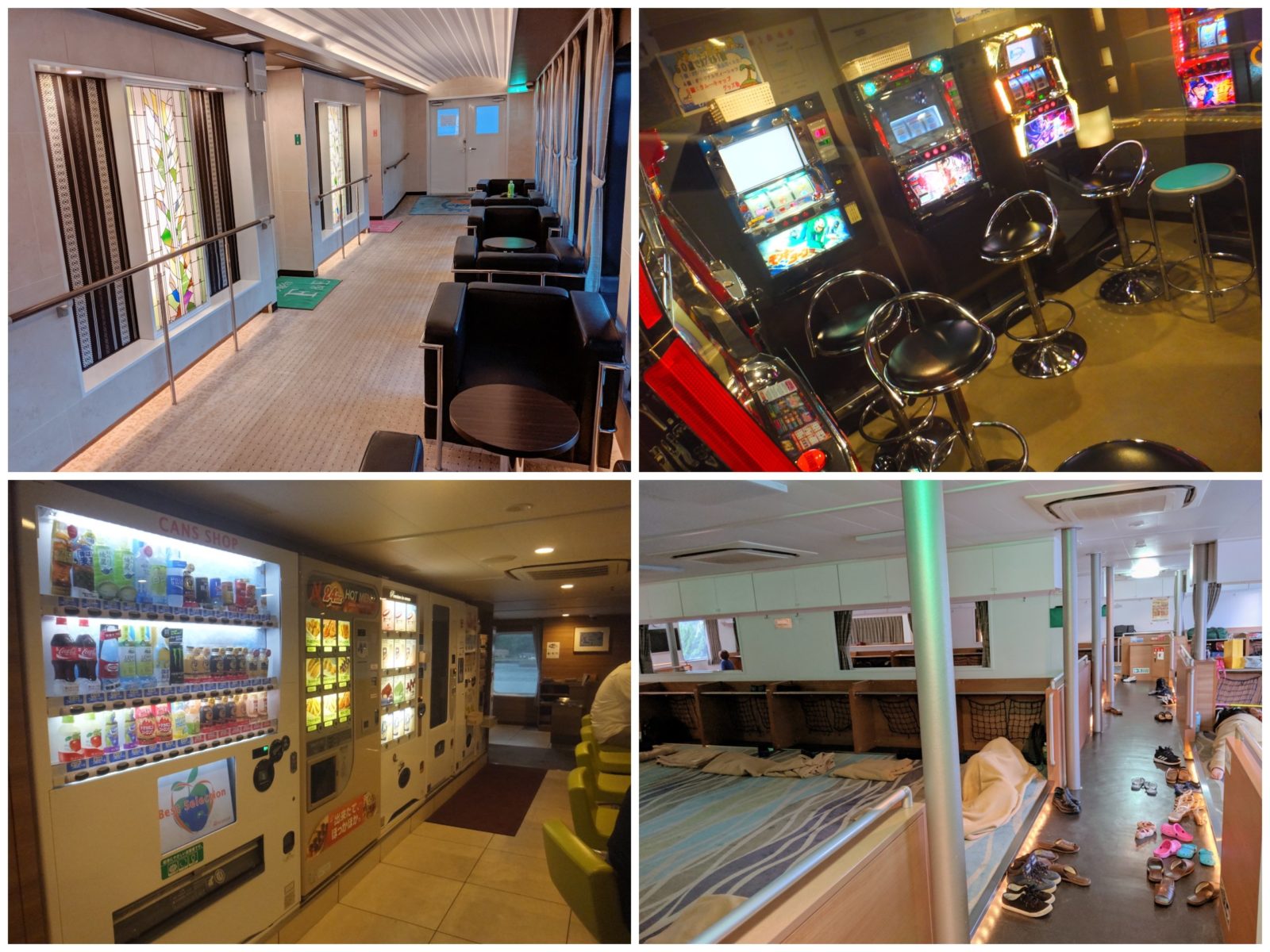 フェリー太古船内