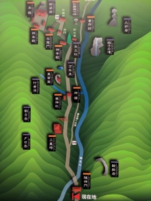 榛名神社案内図