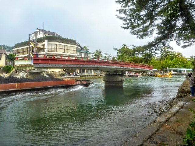 京都府天橋立の廻旋橋